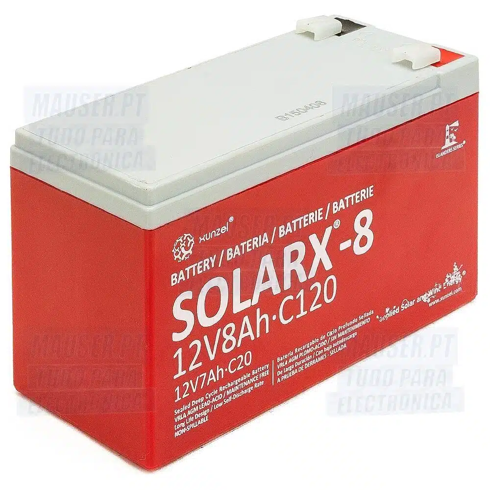 Bateria Chumbo 12V 8Ah Solarx-8