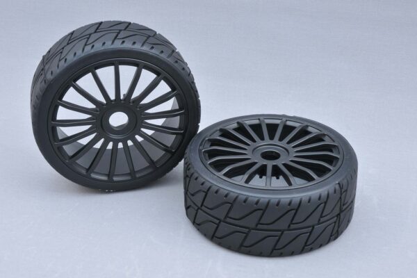 Tyre 180 mm Asphalt RS + Wheel Black 17 Spoke
