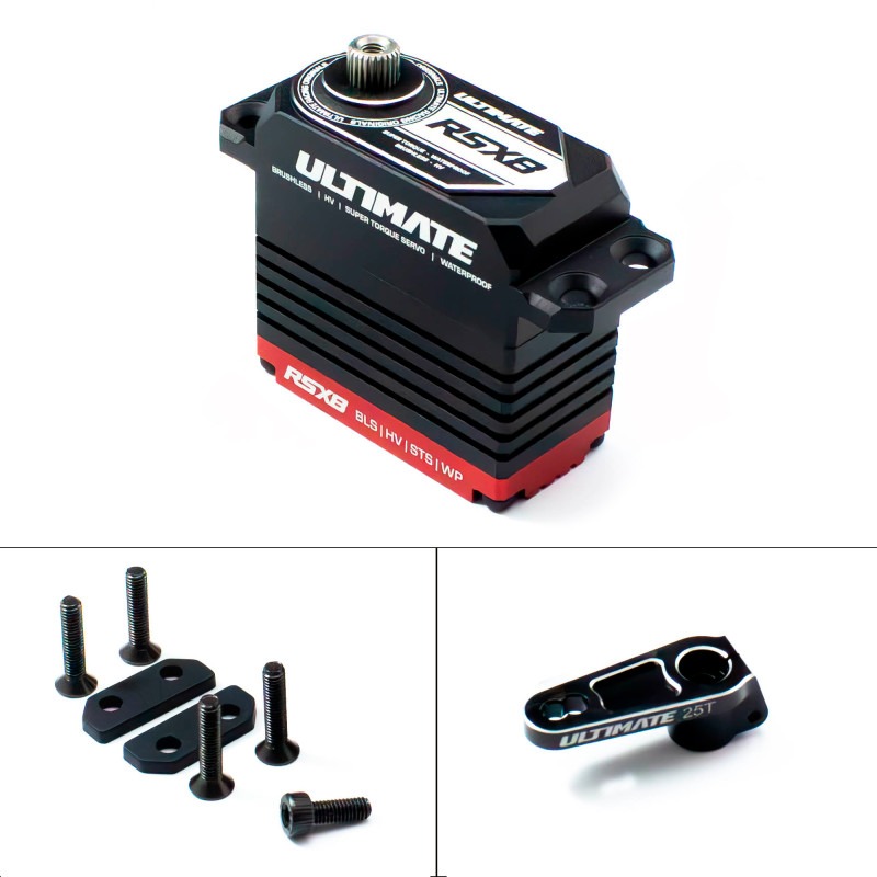 SERVO ULTIMATE RSX8 BRUSHLESS 37KG 0.075S 1/8 + CABEÇOTE UR1811-25