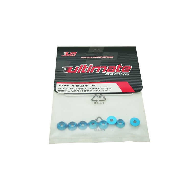 ANILHA CABEÇA CILÍNDRICA 3MM AZUL (8u.)