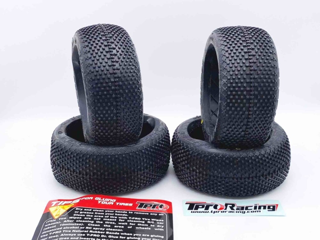 Pneus 1/8TT – Raider – Verde = t5 = ultra soft (4) Pneus