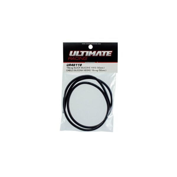 CABO SILICONE PRETO 16awg (50cm)