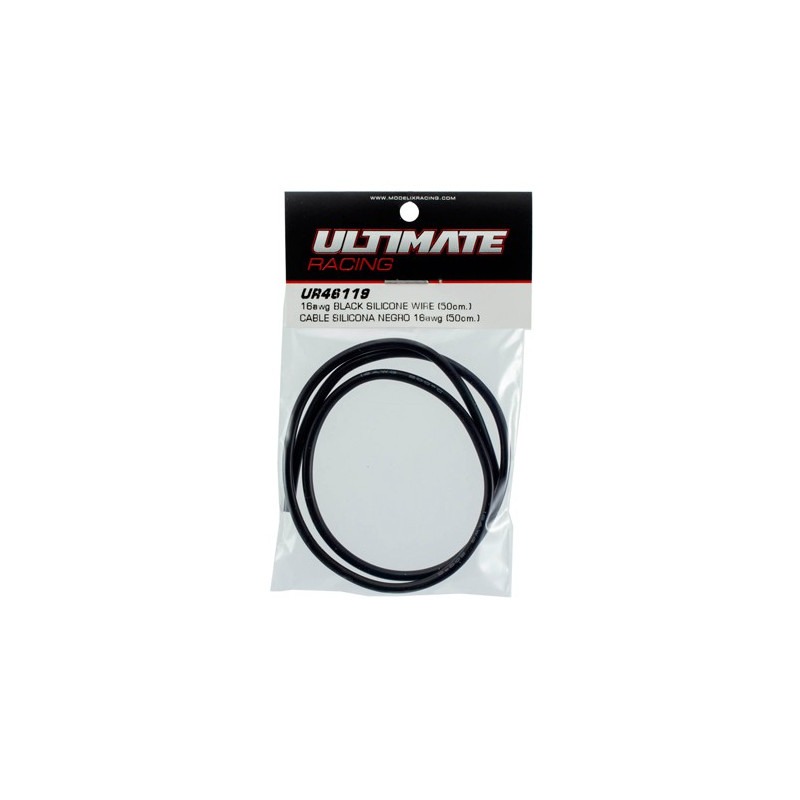 CABO SILICONE PRETO 16awg (50cm)