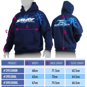 CAMISOLA AZUL COM CAPUZ - XRAY (XL)