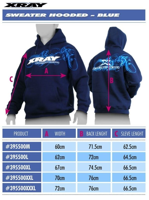 CAMISOLA AZUL COM CAPUZ - XRAY (M)