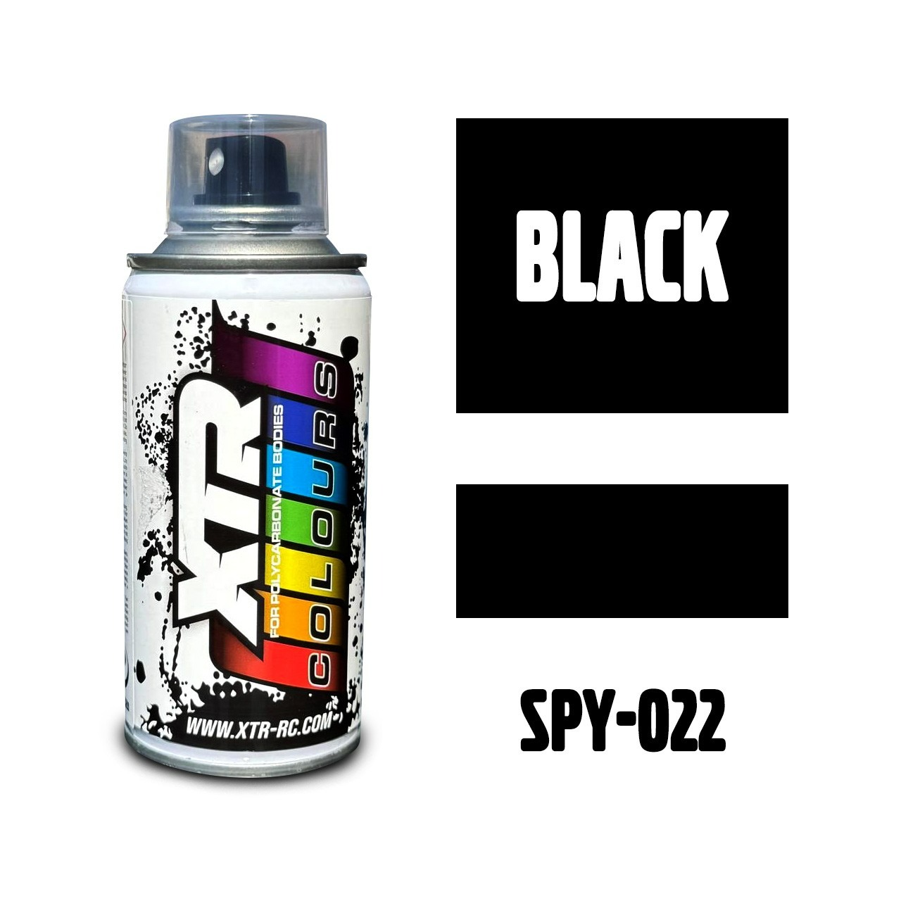 Preto – 150ml XTR Colours Lexan Spray