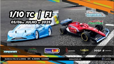 4ª Prova do Campeonato nacional de 1/10 TC e Troféu F1