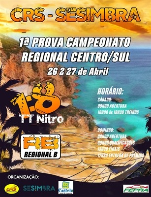 1ª Prova  Camp. Regional Centro/Sul 1/8 TT – (A e B)